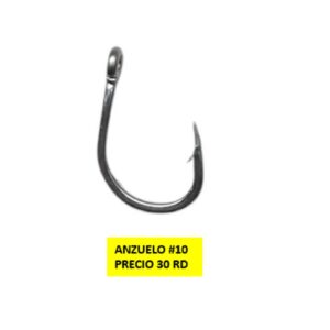 Anzuelo #10 Metálico de Alta Resistencia para Pesca en RD