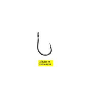 Anzuelo #9 Metálico de Alta Resistencia para Pesca en RD