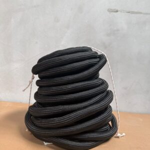 Driza de Poliéster Negra de 20 mm – Rollo de 20 metros