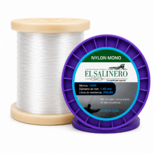 Hilo Nylon Transparente 1.4 mm, 1000 Metros y 200 LB